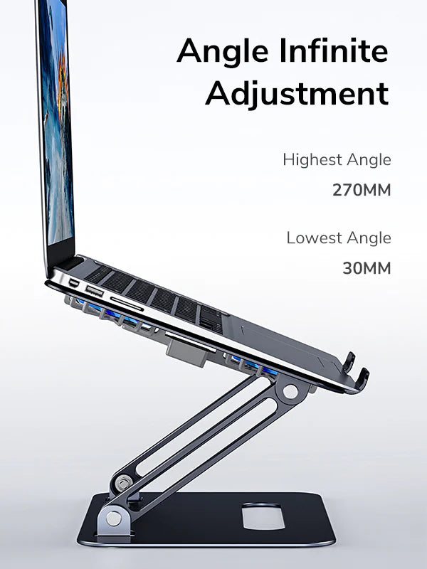 Folding Adjustable Laptop Stand Holder with Cooling Fan