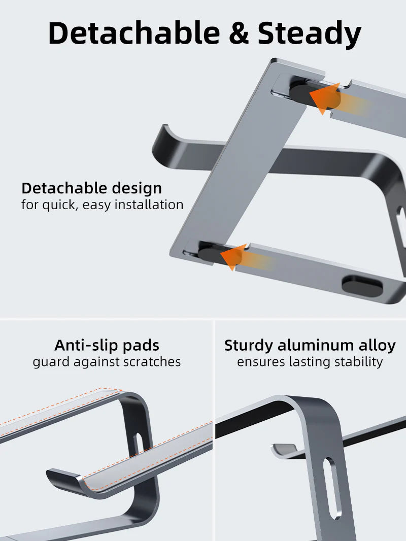Ergonomic Laptop Stand for Desk Aluminum Laptop Riser