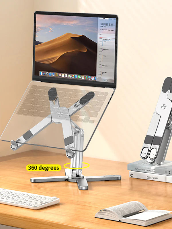 Adjustable Swivel Laptop Stand Aluminum Alloy 360 Degree Rotating Bracket