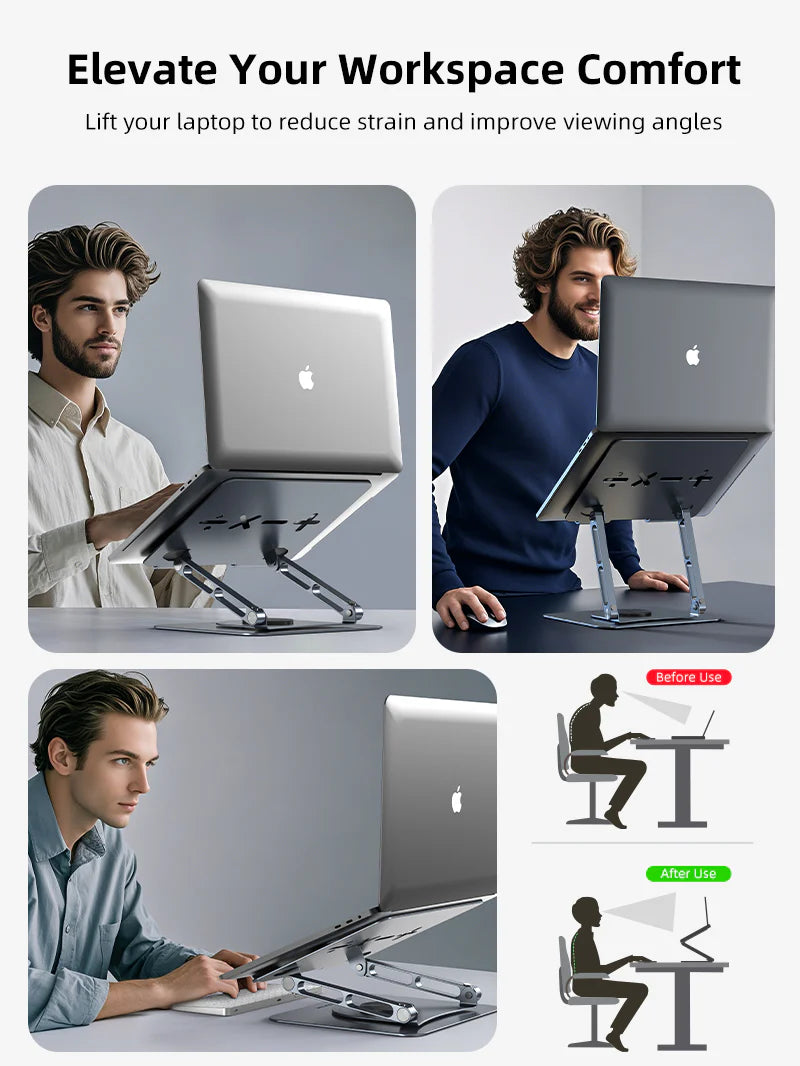 Adjustable Swivel Laptop Stand 360 Rotating